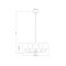 Z-Lite Leila Chandelier, 5-Light, 26 In.W x 10 In.H, Matte Black/White Linen 744-26R-MB - alternate 4